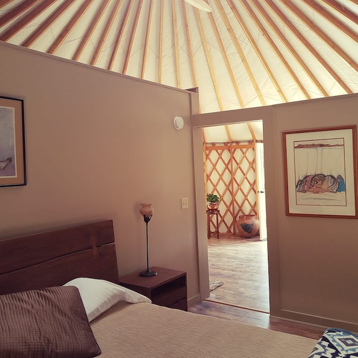 Romantic Luxury new Riverfront Yurt near Asheville Yurts for Rent in