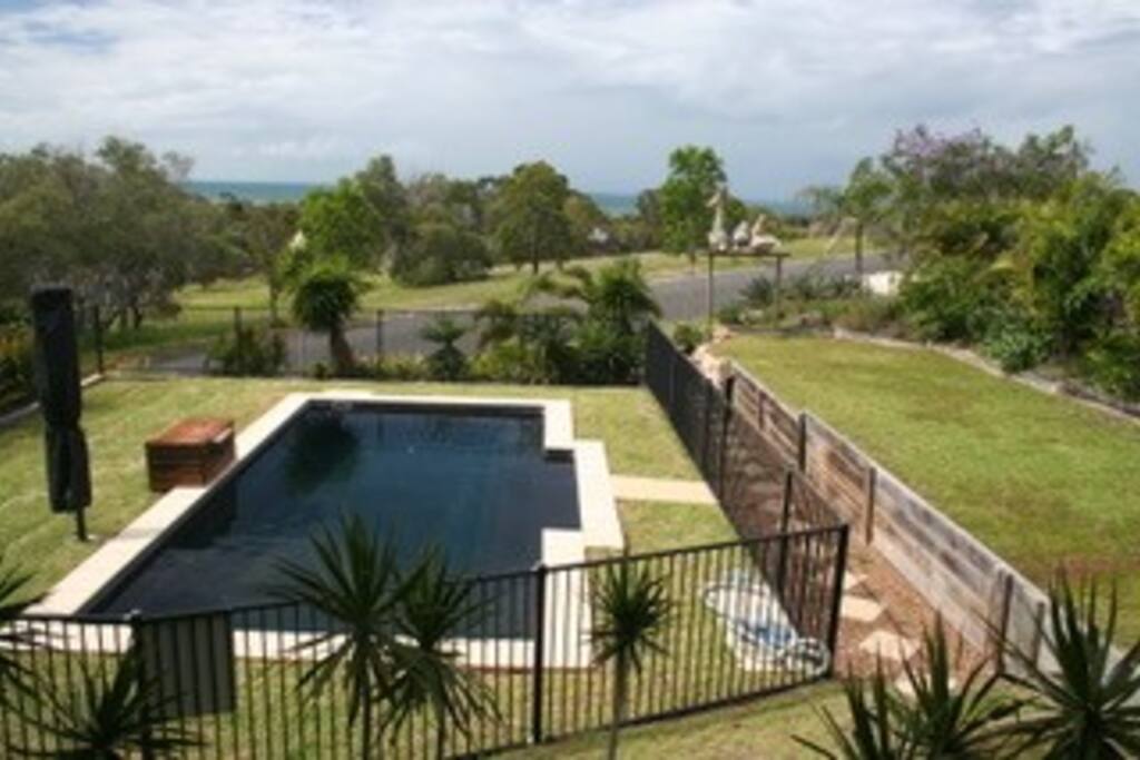 Pool looking towards the sea