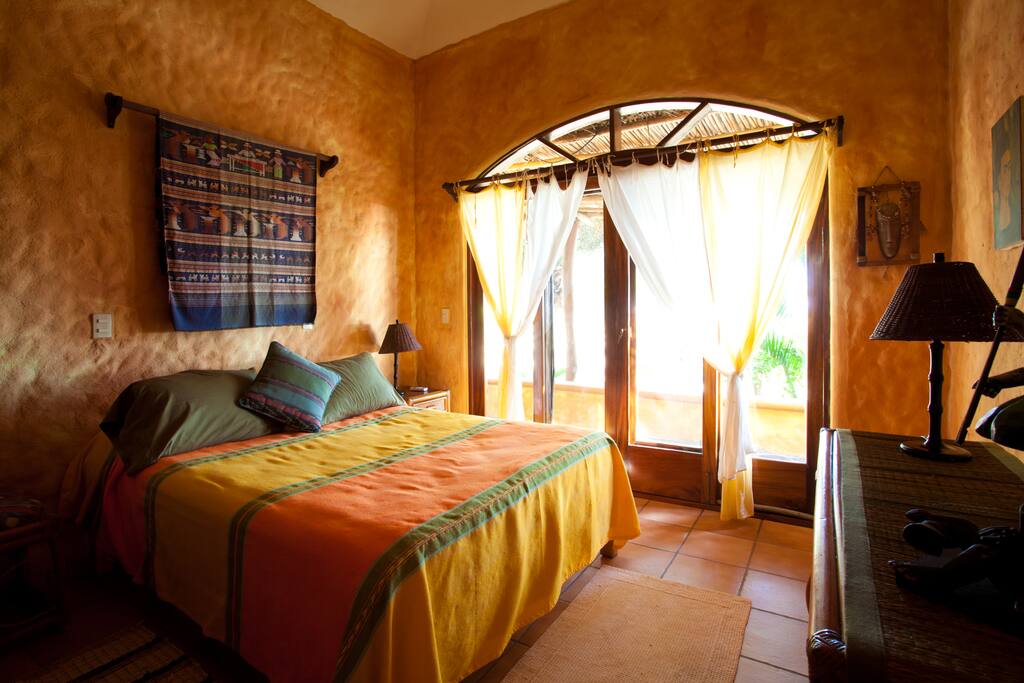 Master bedroom with sunlight streaming in