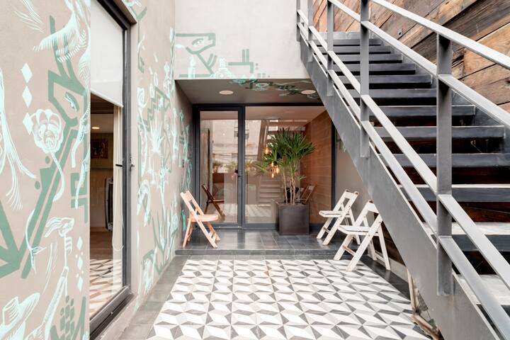 3Br&Gym Casa Metl at La Roma near Viaducto