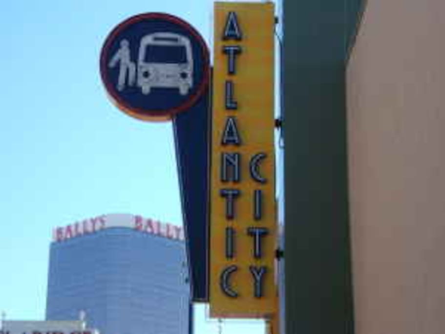 The bus terminal is about a 15 minute walk away.
