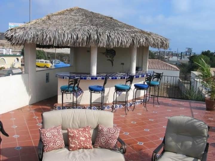 Ocean view charming Villa Houses for Rent in Rosarito, Baja