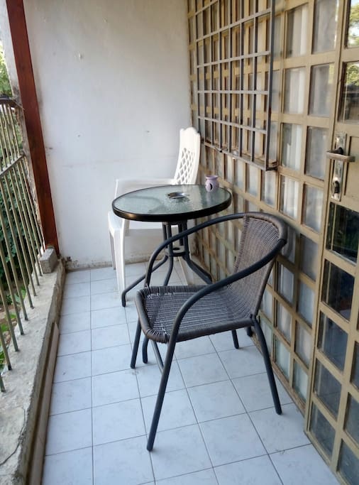 The private balcony to enjoy in day or nights