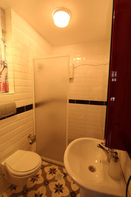 bathroom and toilet