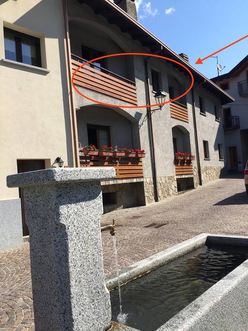 facciata sud e balcone sala