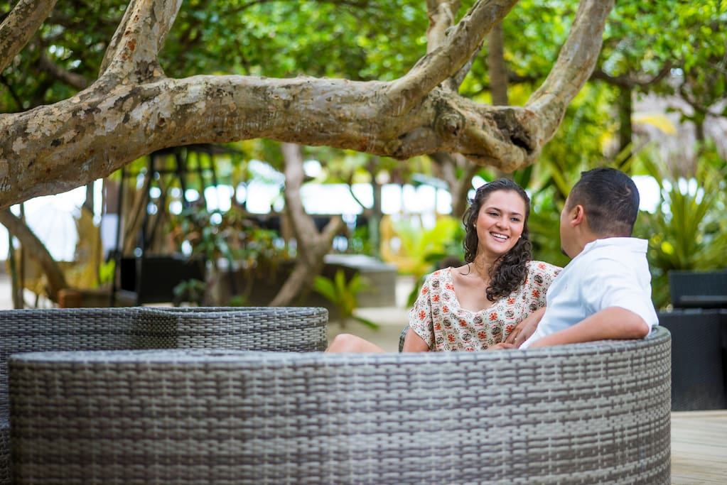 Relaxing garden furniture
