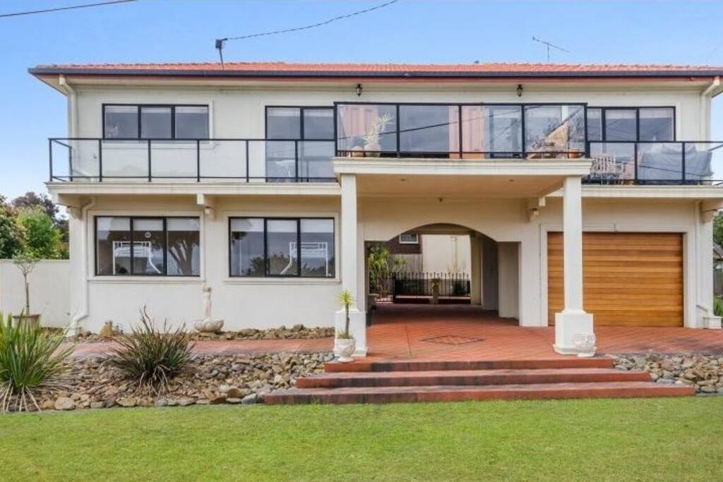 Welcome to our house! Plenty of off-street parking and a huge balcony.