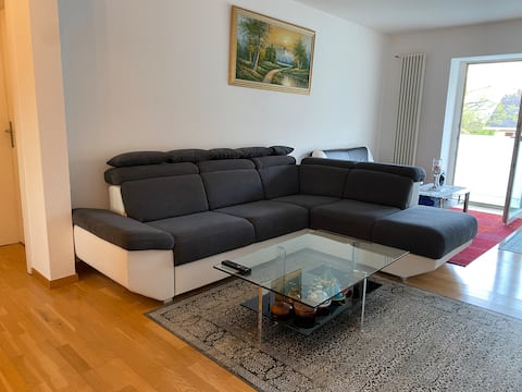 Nice room with free parking on site.