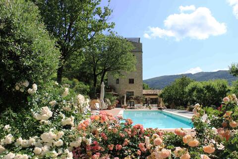 Beautiful medieval tower in Spoleto