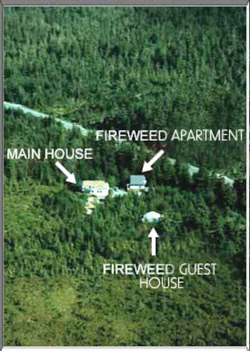 Our Aerial View - Fireweed Guest House (on North Douglas Highway)