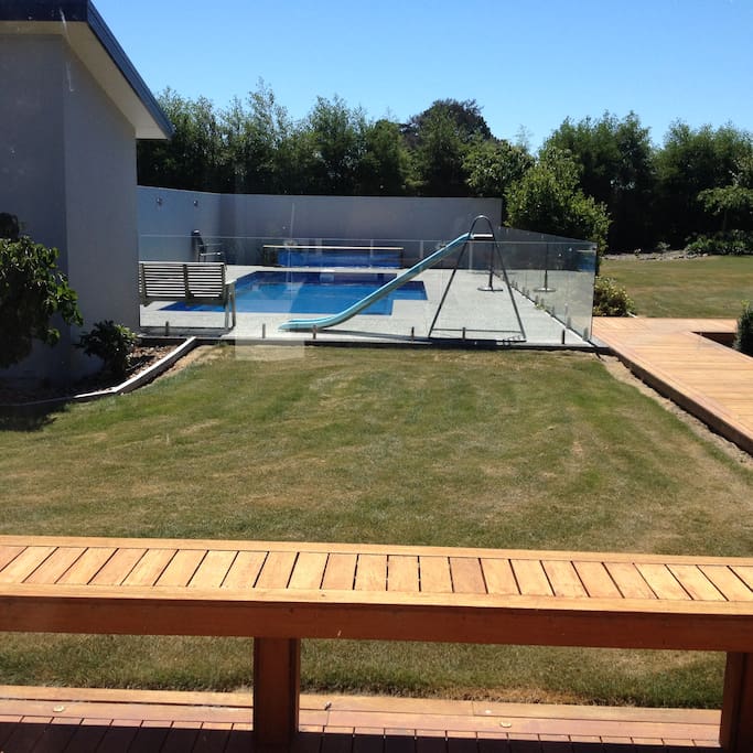 Deck and pool