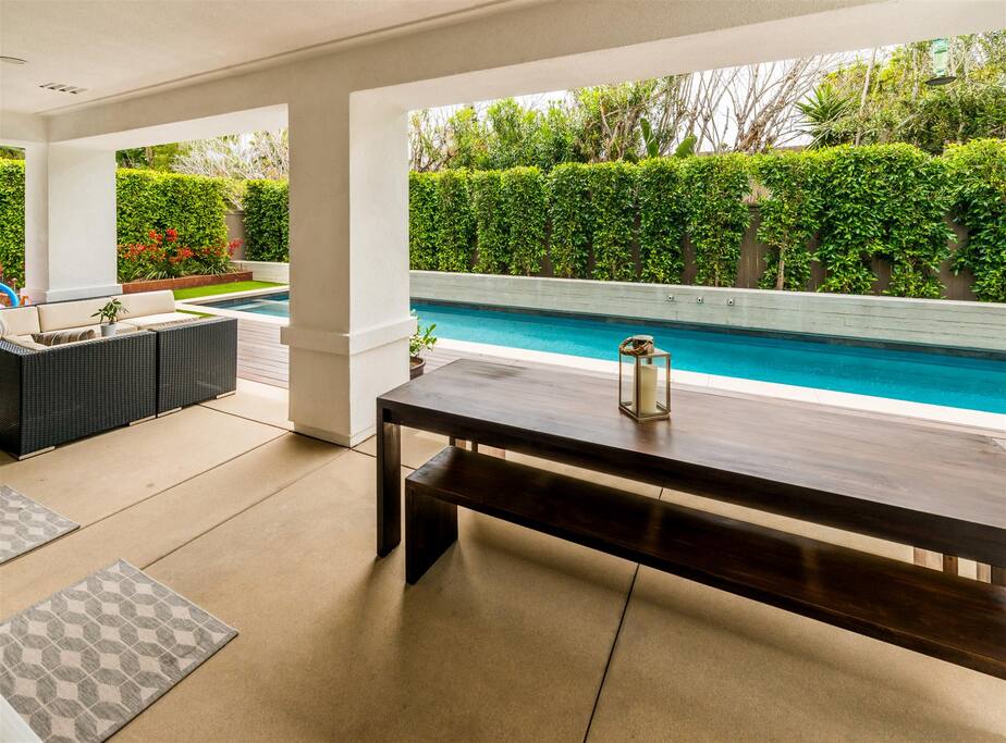 Outdoor dining table