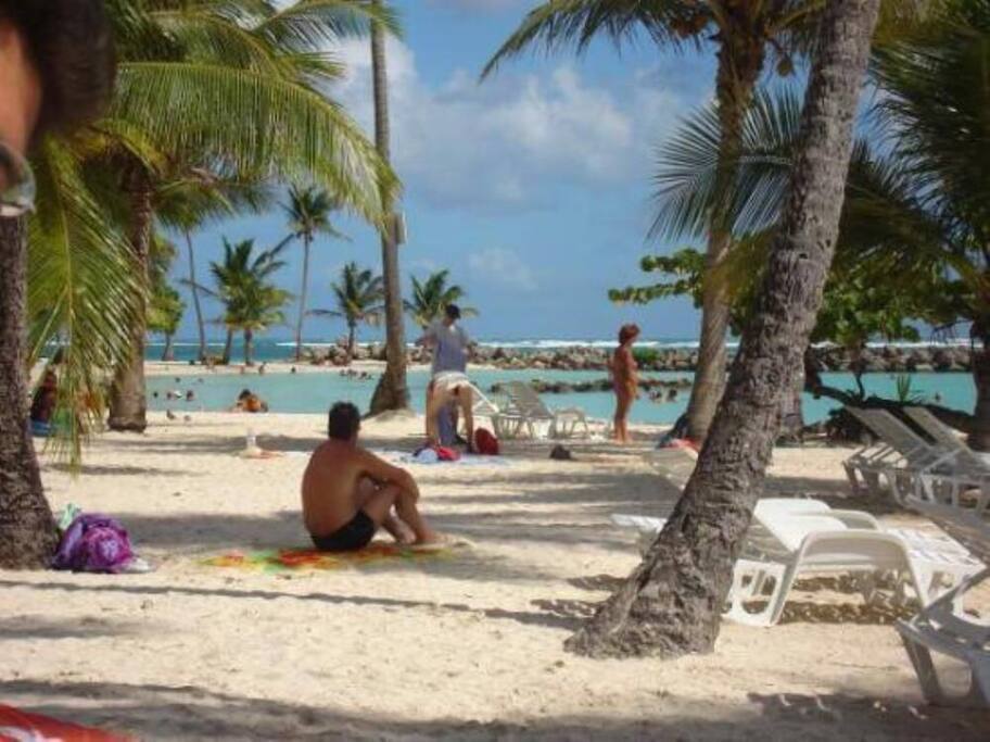 La plage de Sainte-Anne au pied de votre appartement!