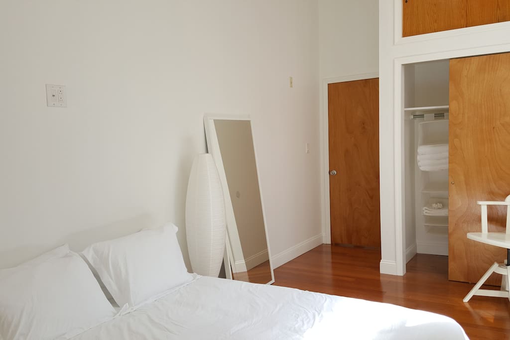 Your simple and clean bedroom!