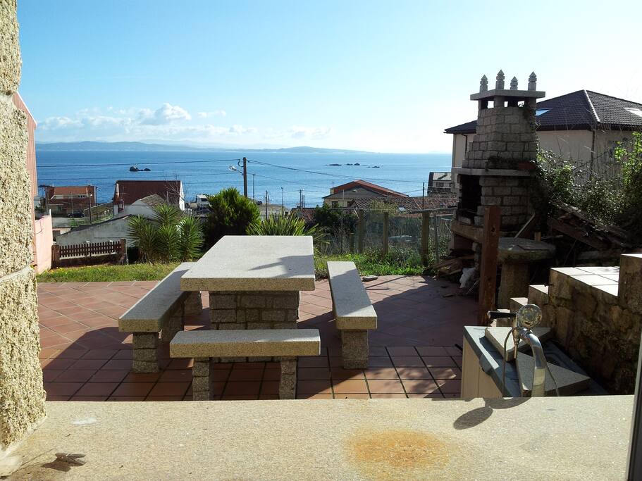 Terraza con barbacoa