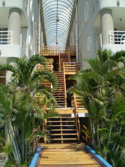 Corredores comunes del edificio