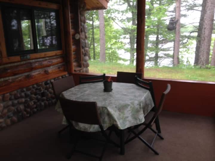 Log Cabin at Spider Lake Cabins for Rent in Iron River, Wisconsin