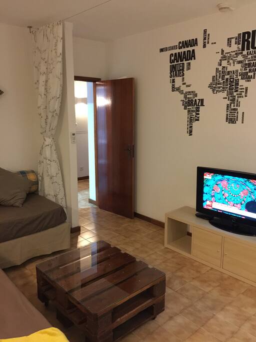 Sala com TV LCD