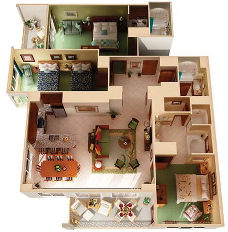 Oceanfront 3BD 3BR Villa at Marriott Ocean Club gallery image 2