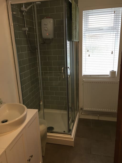 Own toilet and shower room.
