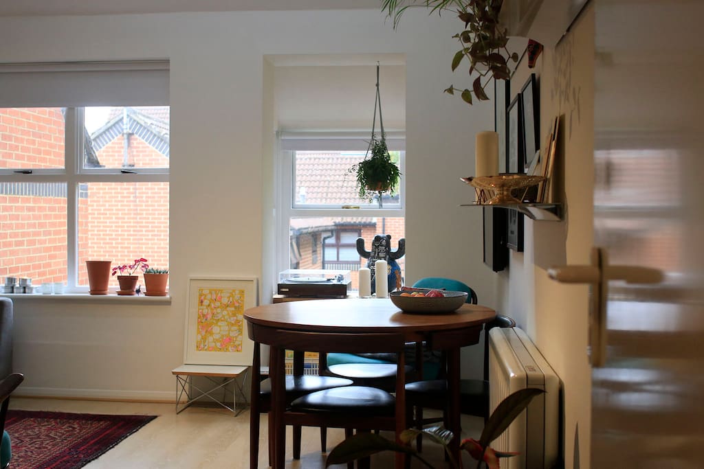 Living room and dining table