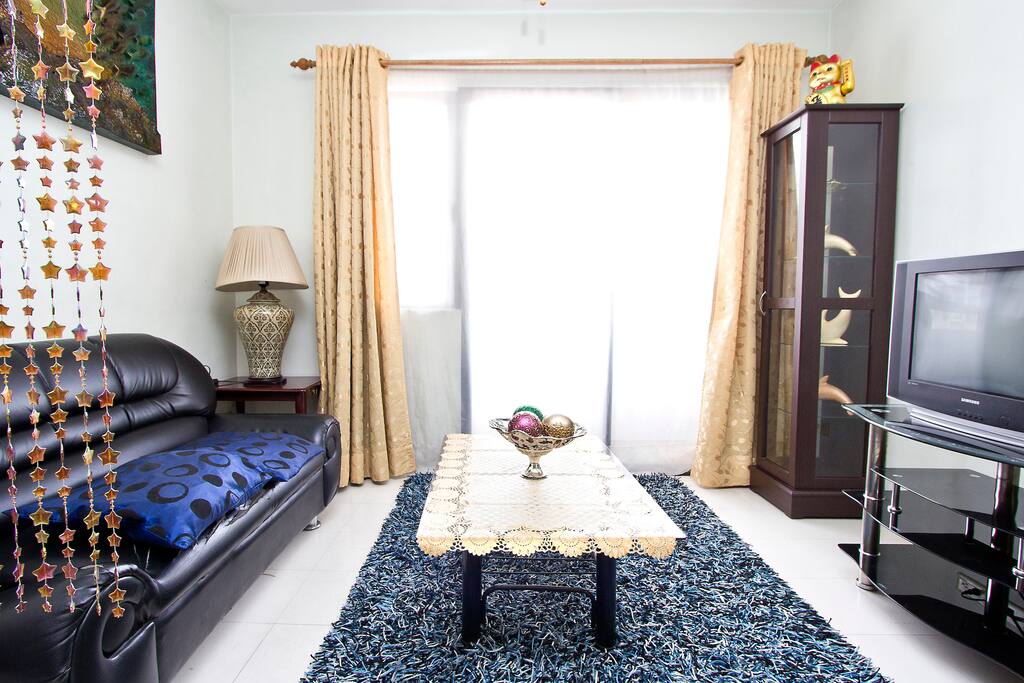 Living Room with balcony