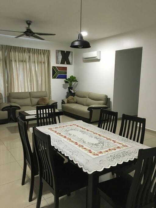 Dining and living room