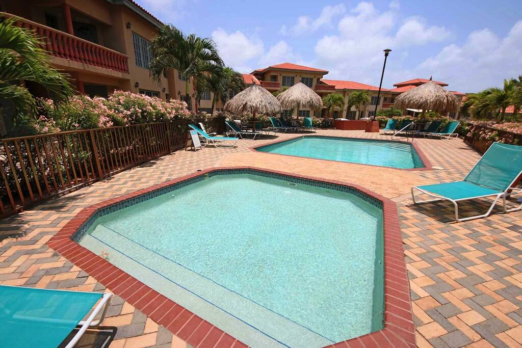 A kids pool available too