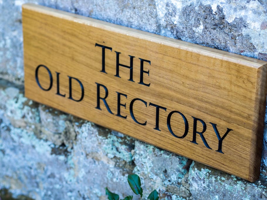 Classic wooden Old Rectory Sign