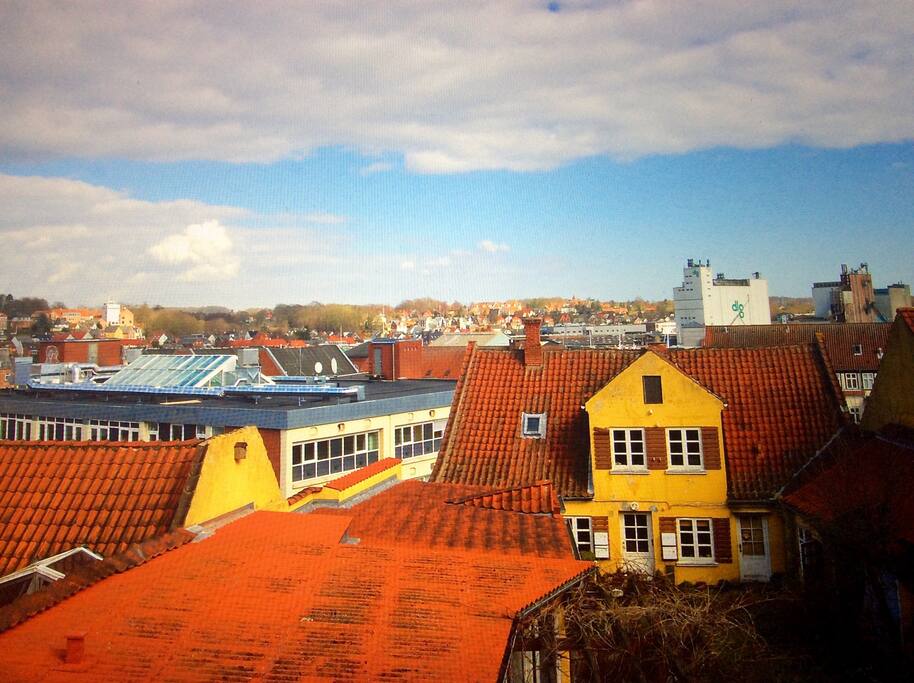 Udsigten fra lejligheden