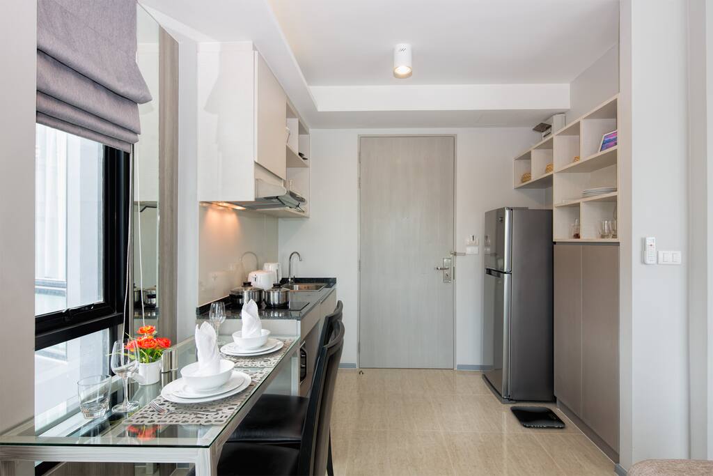 Fully equipped kitchen with everything you might need during your vacation!