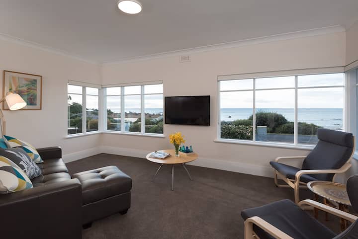 Large open Lounge with ocean views