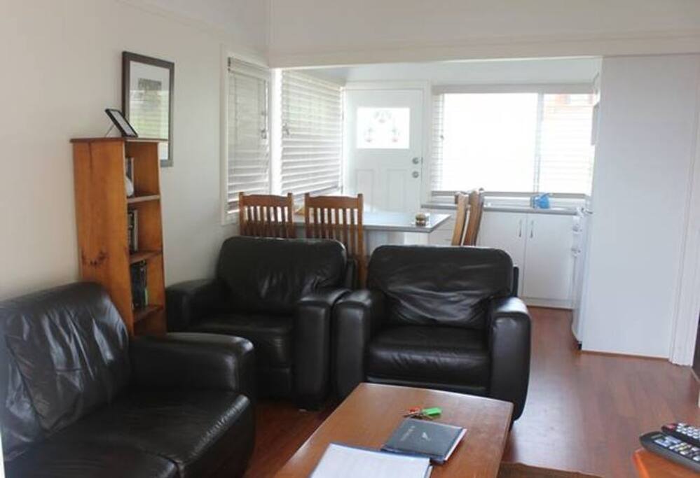 Combined kitchen and lounge room