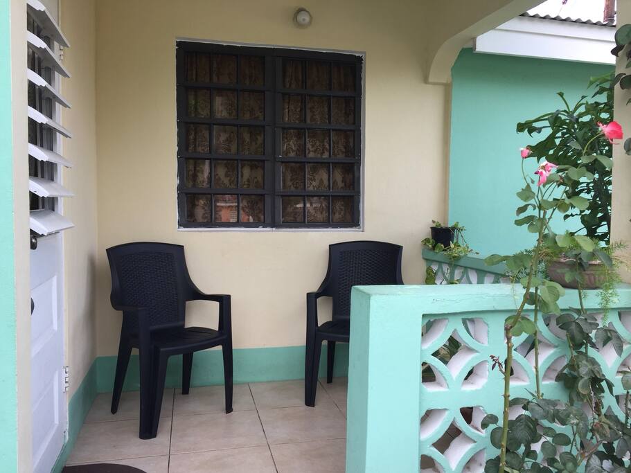 Little Patio With Private Entrance To Master Bedroom