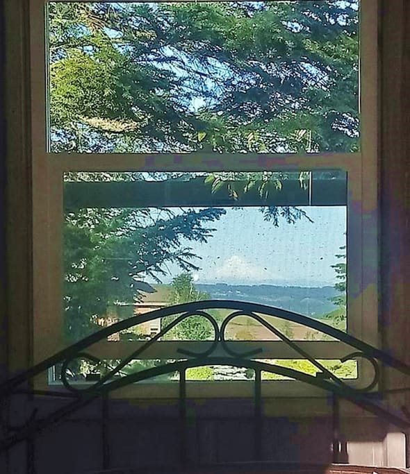 see Mount Hood through your window!