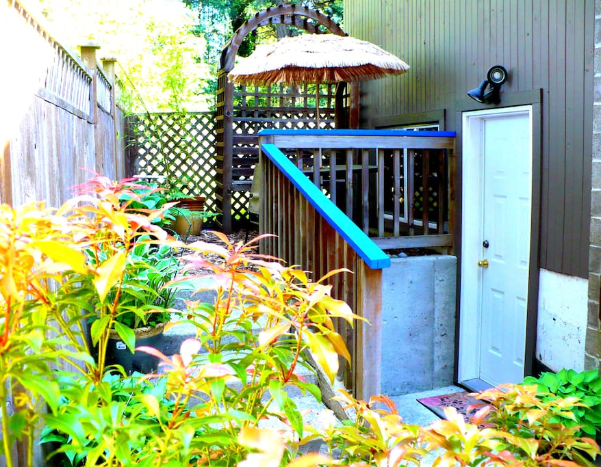 Secret Garden room's private entrance.