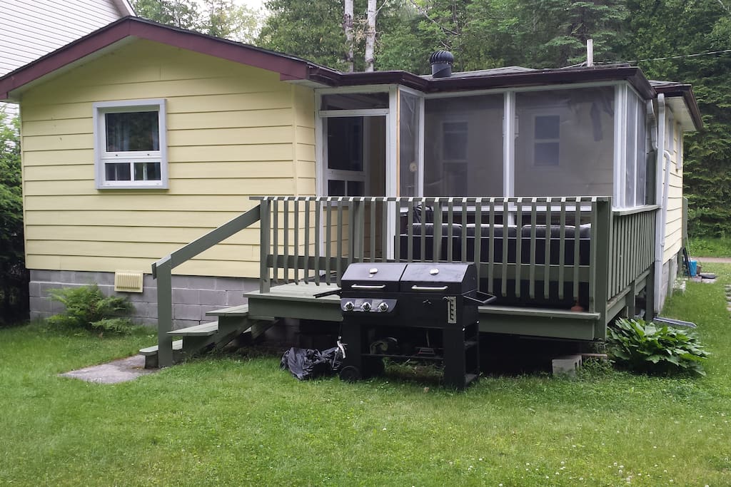 view of back deck with BBQ