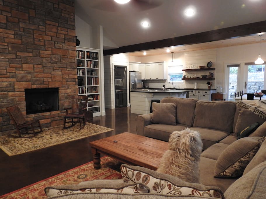 combined living room & kitchen