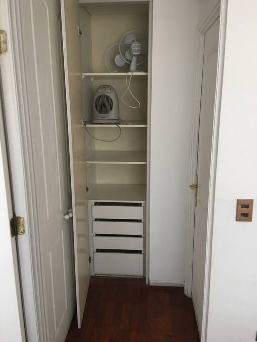 Closet, Calefactor y Ventilador