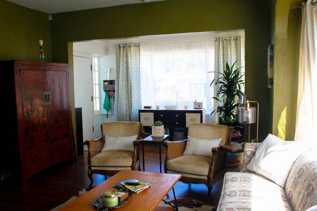Entry way and living room