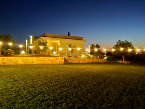 House in the green Salento countryside.