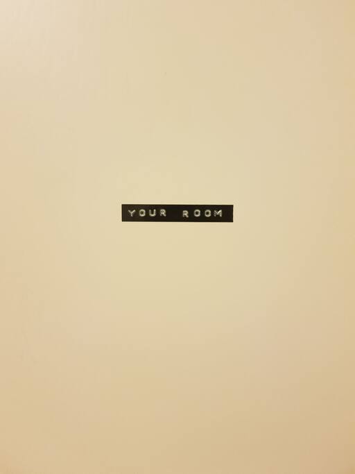 Sign to your room.