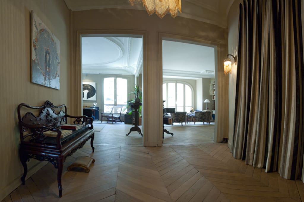The apartment entry hall