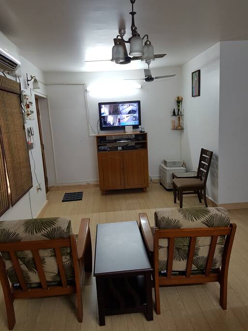 Hall cum Dining with LED TV & 3 door Fride