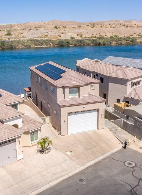 WATERFRONT luxury home with boat dock and elevator