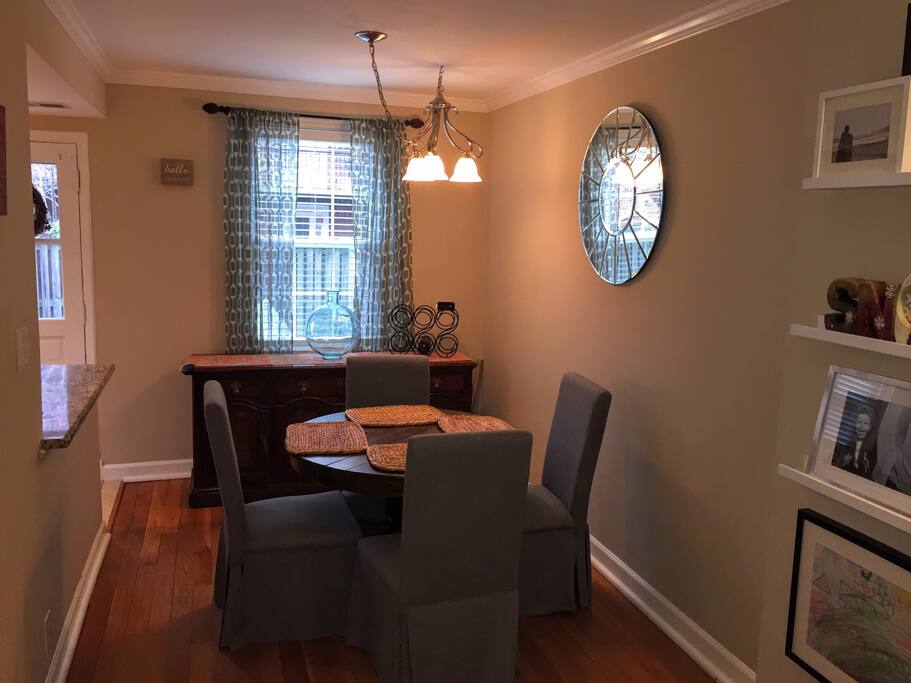 Dinning Area next to Kitchen (option to expand table to accommodate up to 6)