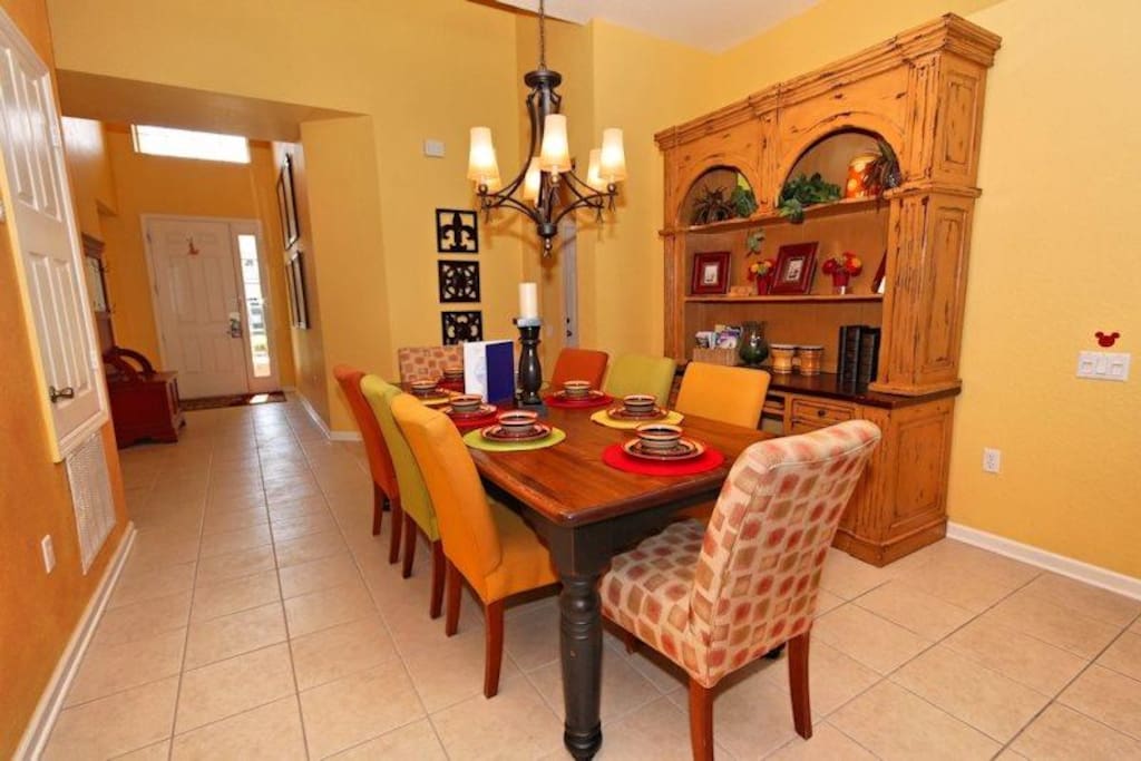 Inviting dining area