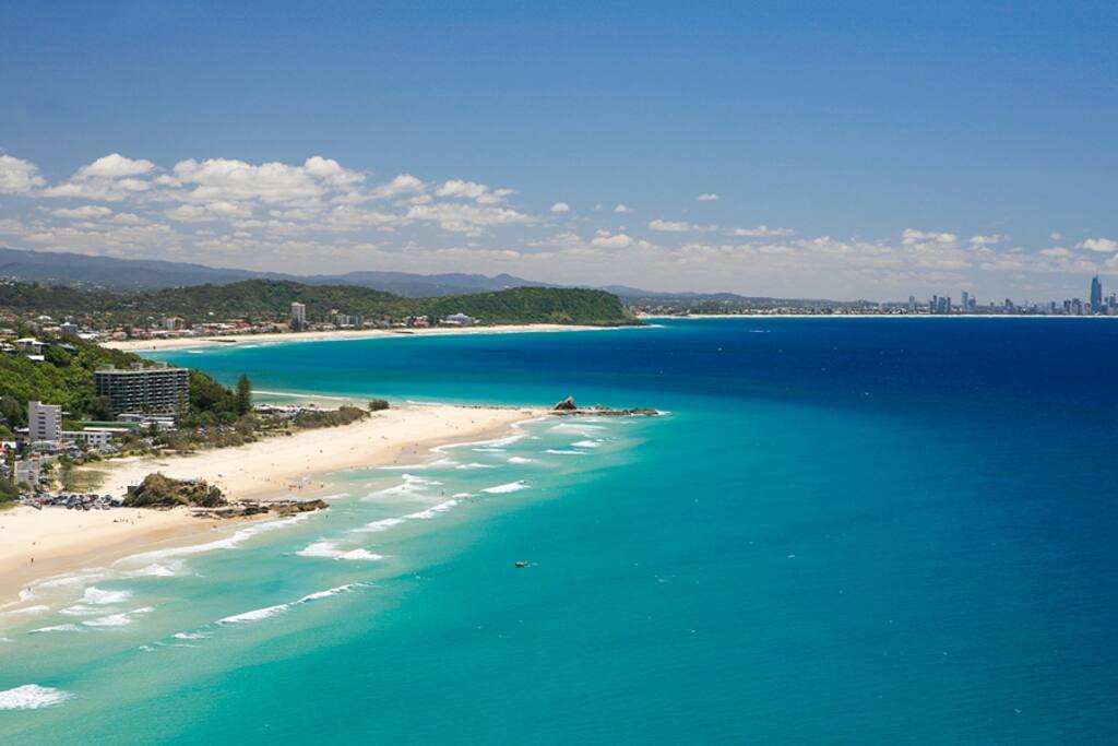 View of Tugun and Currumbin Beach