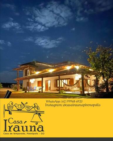 Entire home with 5 bedrooms in Pirenópolis - Casa de campo Iraúna.
 Bonita e Aconchegante