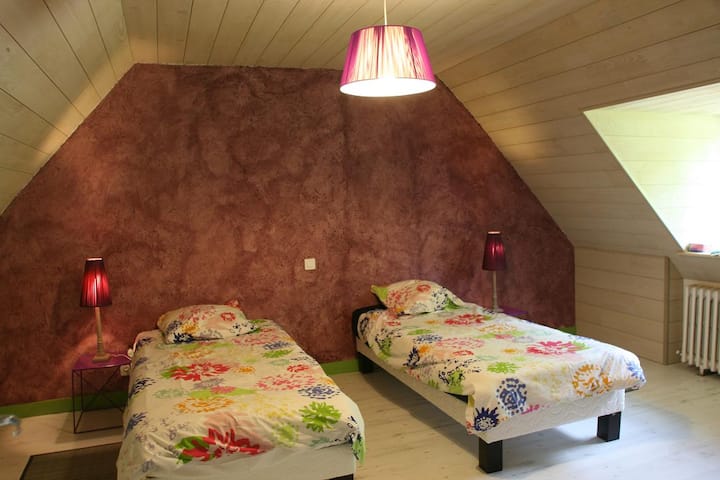 Spálňa na poschodí.